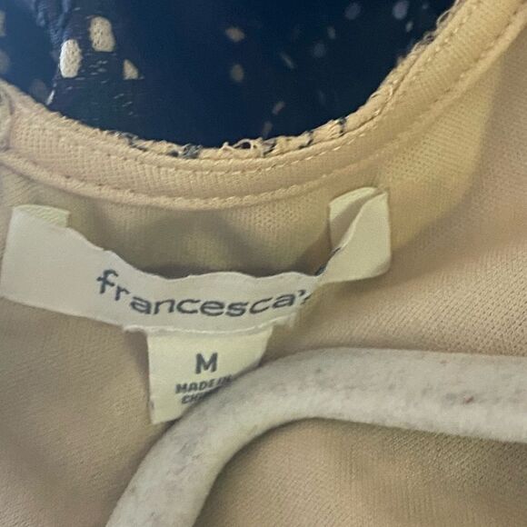 Francesca's Liv Floral Lace Shift Dress Beige/Gray. . Size Medium - Picture 14 of 15